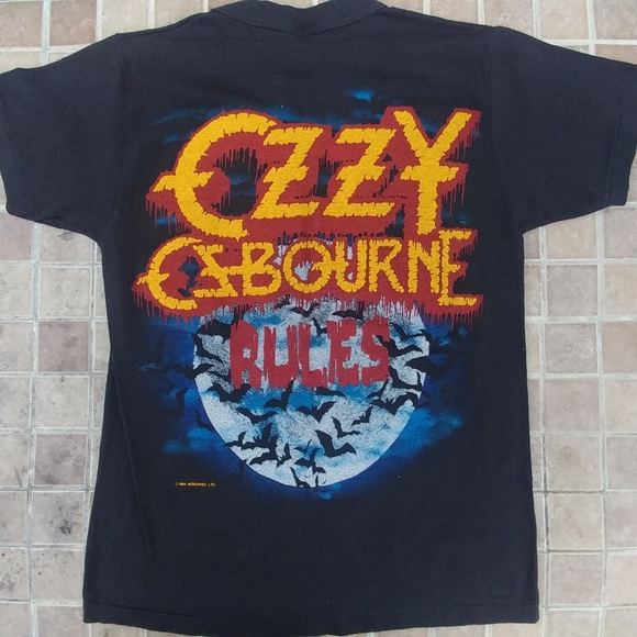 OZZY OSBOURNE NOS ORIGINAL SMALL SHIRT 1984CR - Picture 5 of 7